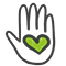 GOS Green Heart in Hand Icon