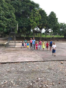 GOS Donation 10 Ecuador Gear Delivery - Kids on Playground