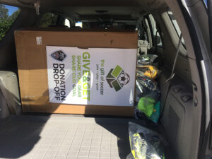 GOS Donation 10 Ecuador Gear Transfer - Gear in Gift of Soccer Vehicle