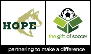 The Gift of Soccer Partners with Hope Christian High School Logo