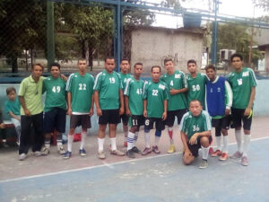 GOS Donation 14 Venezuela Gear Delivery - Proud Adult Team in Green Soccer Uniforms from Albuquerque High School