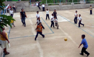 GOS Donation 03 Honduras Gear Delivery - Kids Playing Soccer