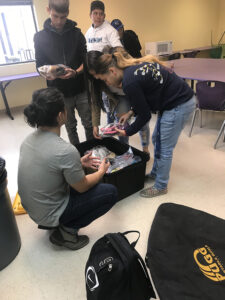 GOS Donation 16 Albuquerque Learning High School Gear Delivery - Young Adults Getting Soccer Gear