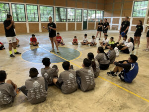 GOS Donation 26 Guatemala Gear Delivery - GOS SportsQuest Delivery Team Teaching Kids Games