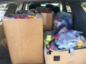 GOS Gear Collection - Gift of Soccer Foundation Delivering Gear to Transport Humanitarian Teams