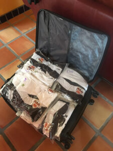 GOS Gear Collection - Gift of Soccer Foundation Using Second Suitcases for International Deliveries