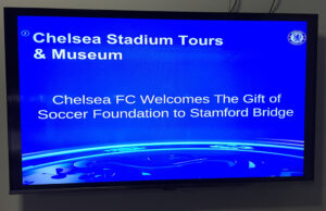 GOS Gear Collection - Gift of Soccer Foundation Team visiting Chelsea Stamford Bridge in London, England