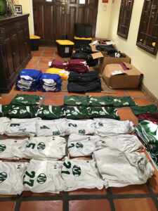 GOS Gear Collection - Gift of Soccer Foundation Team Sorting Gear for Delivery