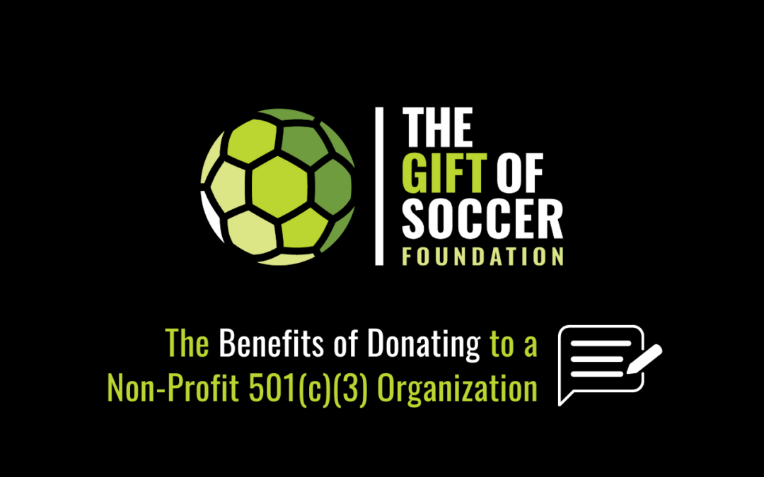 The Benefits of Donating to a Non-Profit 501(c)(3) Organization