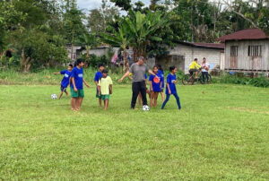 Gift of Soccer Donations Getting to Kids Around the World - Kids Playing in Remote Locations in Jungle