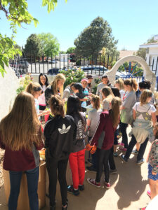 GOS Gear Collection - Rio Rapids Girls Soccer Club Teams along with UNM Womens Team Volunteers organized gear with the Gift of Soccer Foundation Team