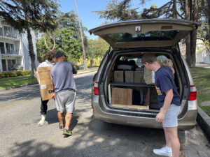 Gear Organization - Volunteers working for Gift of Soccer Team doing remote collection and delivery