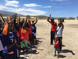 GOS Gear Delivery - Donations from the Gift of Soccer Foundation Team delivered and training set up by SportsQuest Team