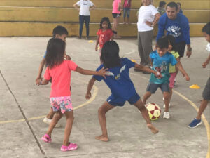 GOS Donation 15 Ecuador Gear Delivery - Kids Playing Soccer