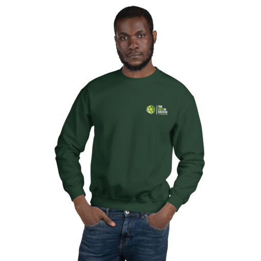 unisex crew neck sweatshirt forest green front 66a69c295d970