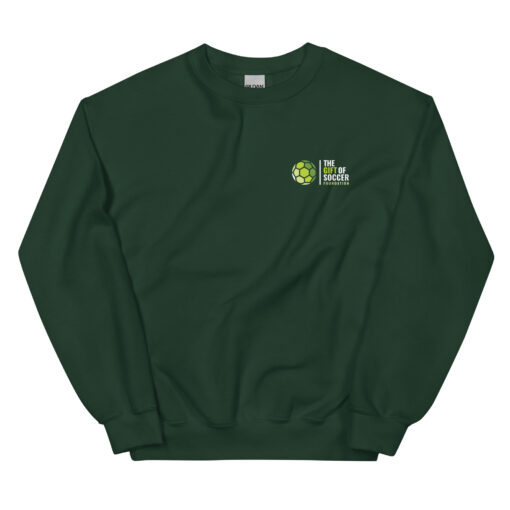 unisex crew neck sweatshirt forest green front 66a6a6f4acd40