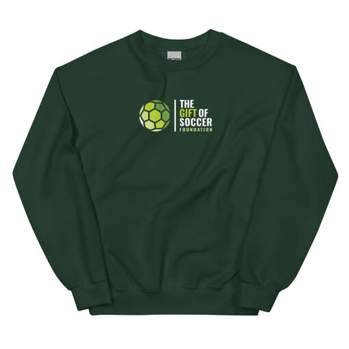 unisex crew neck sweatshirt forest green front 66a6a786808d4