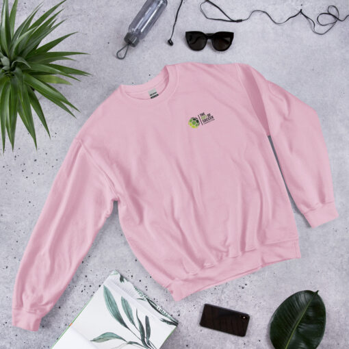 unisex crew neck sweatshirt light pink front 66a69c8f29ee2