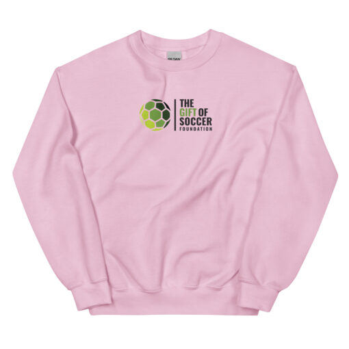 unisex crew neck sweatshirt light pink front 66a6a756a47c8