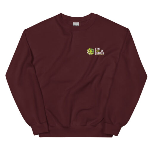 unisex crew neck sweatshirt maroon front 66a6a6f4aab32