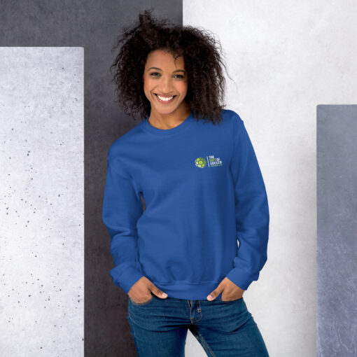 unisex crew neck sweatshirt royal front 66a69c2994561