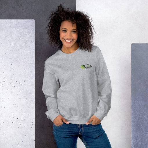 unisex crew neck sweatshirt sport grey front 66a69c8ea38f0