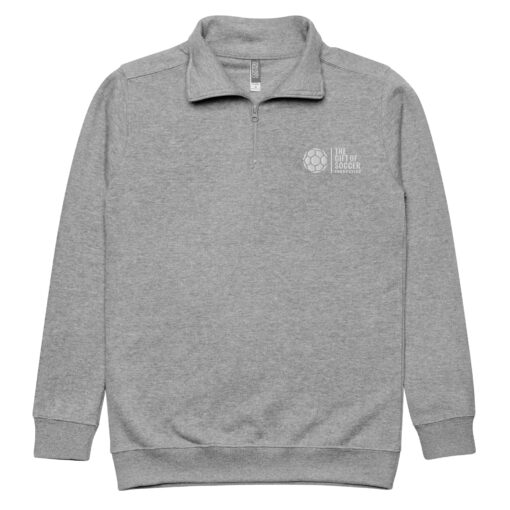 unisex fleece pullover carbon grey front 66a6824af12c4